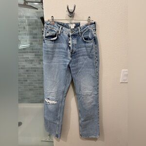 NWT H&M 90s Straight Leg High Waist